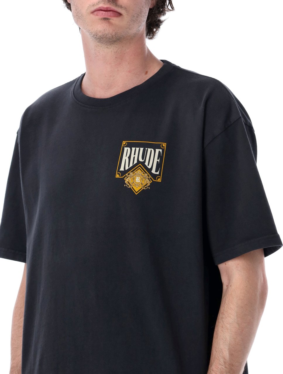Rhude Playing Card Tee Vintage Black Donkergrijs