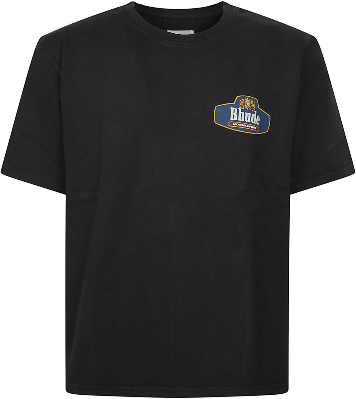 Rhude Racing Crest T-shirt Black Zwart