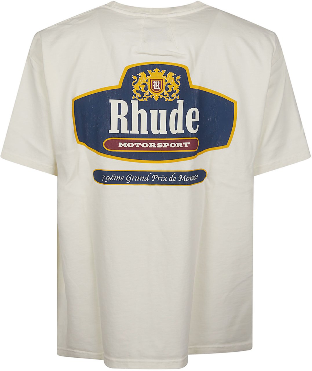 Rhude Racing Crest T-shirt White Wit