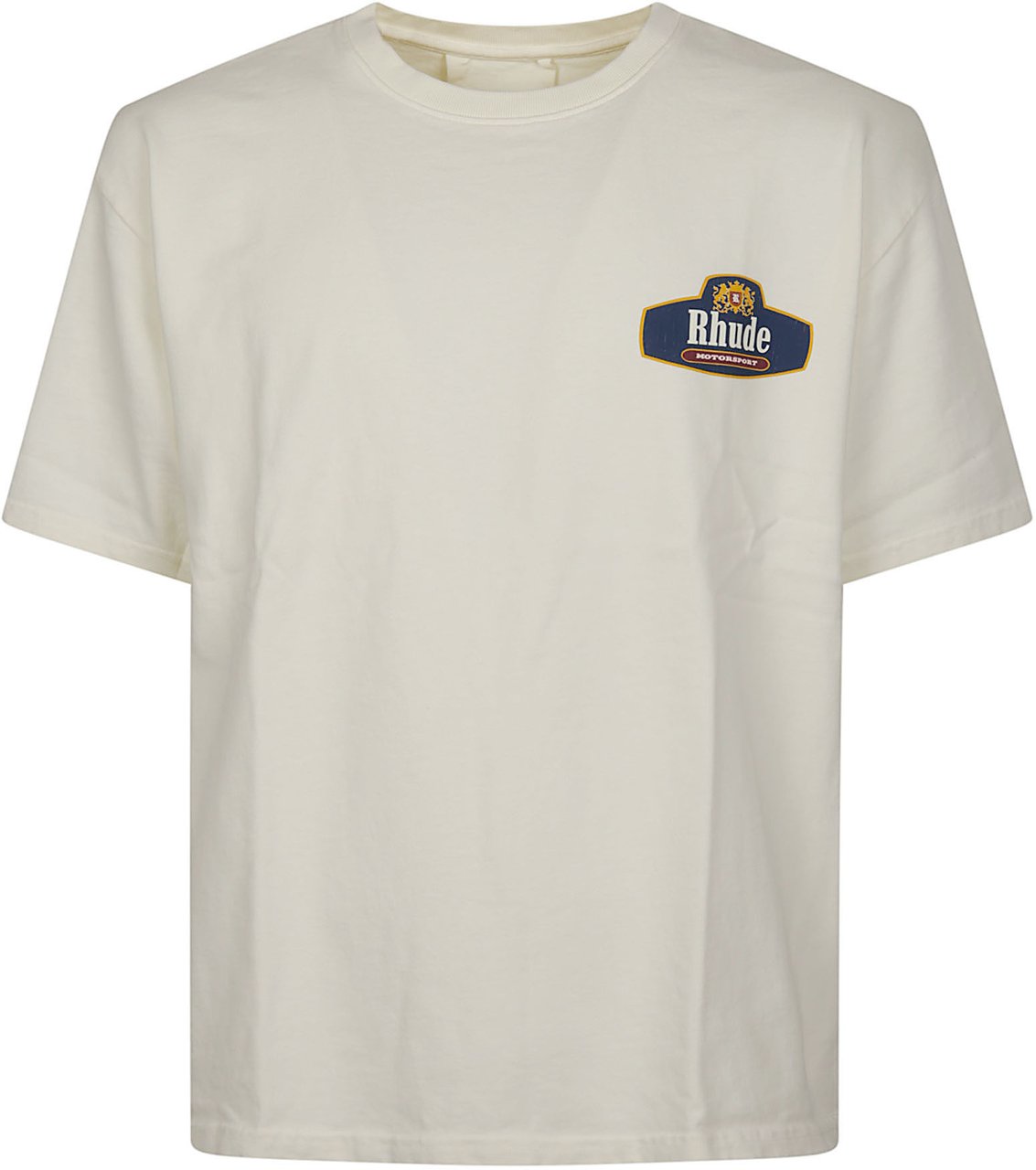 Rhude Racing Crest T-shirt White Wit