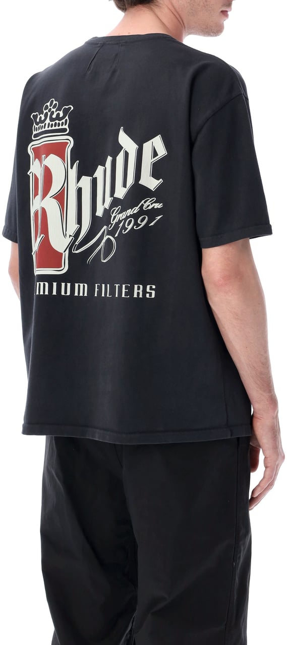 Rhude Fumar 91 Tee Vintage Black Donkergrijs