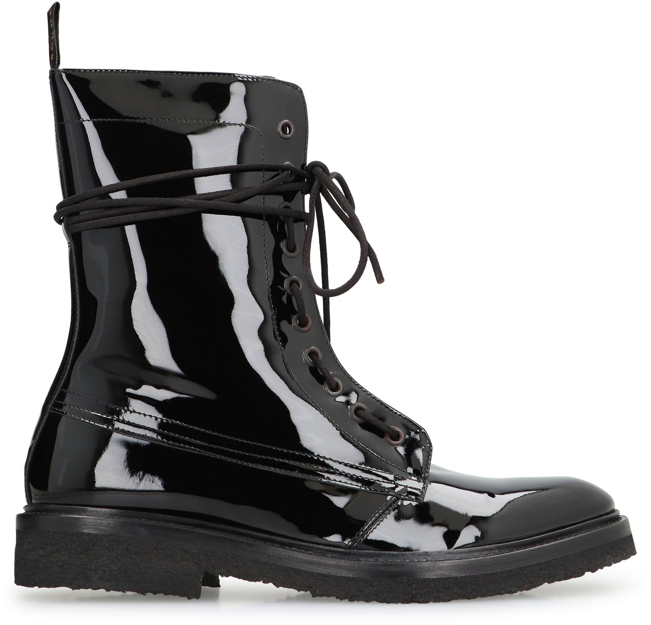 Rhude Rhanger leather combat boots Zwart
