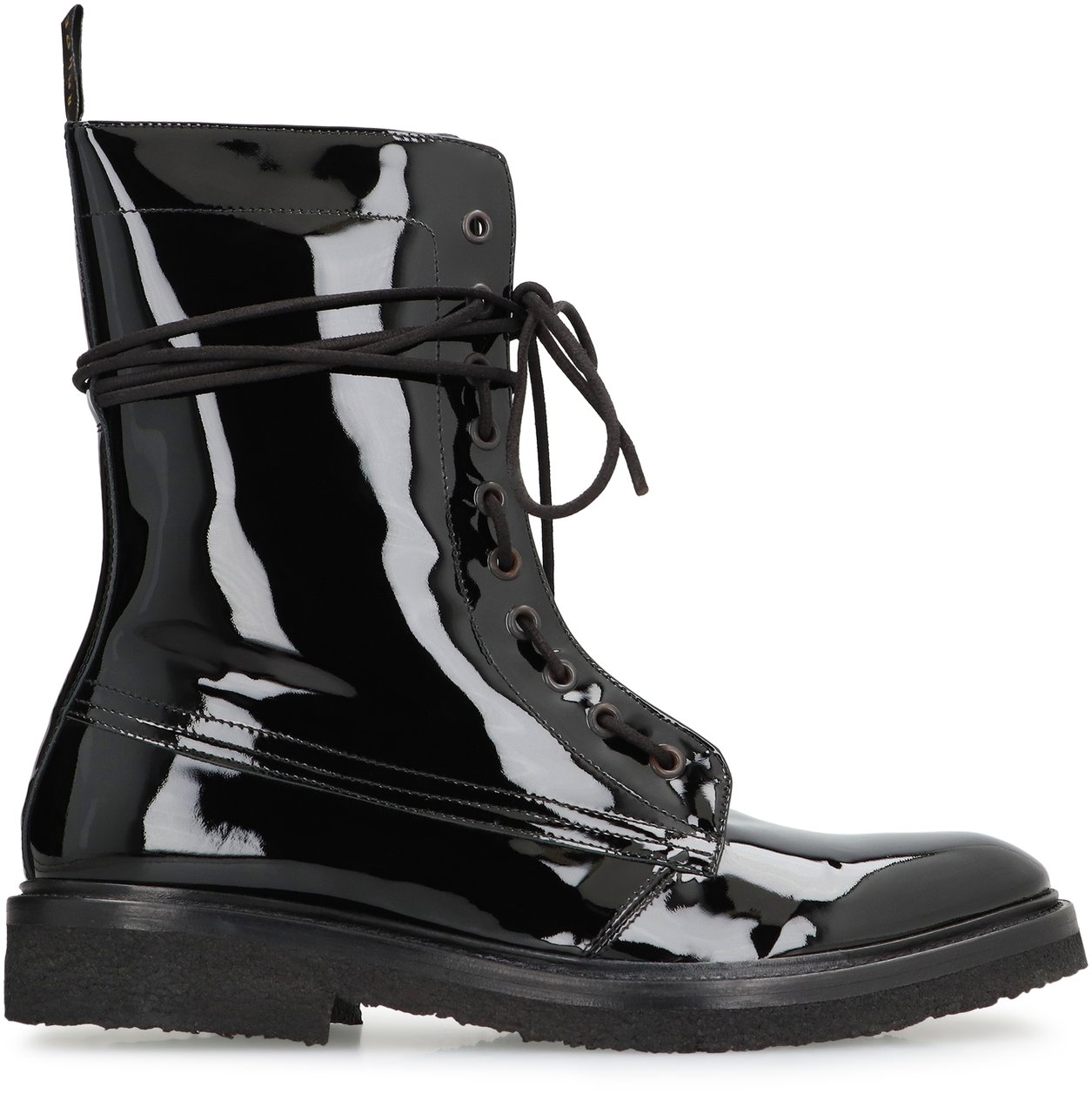 Rhude Rhanger leather combat boots Zwart