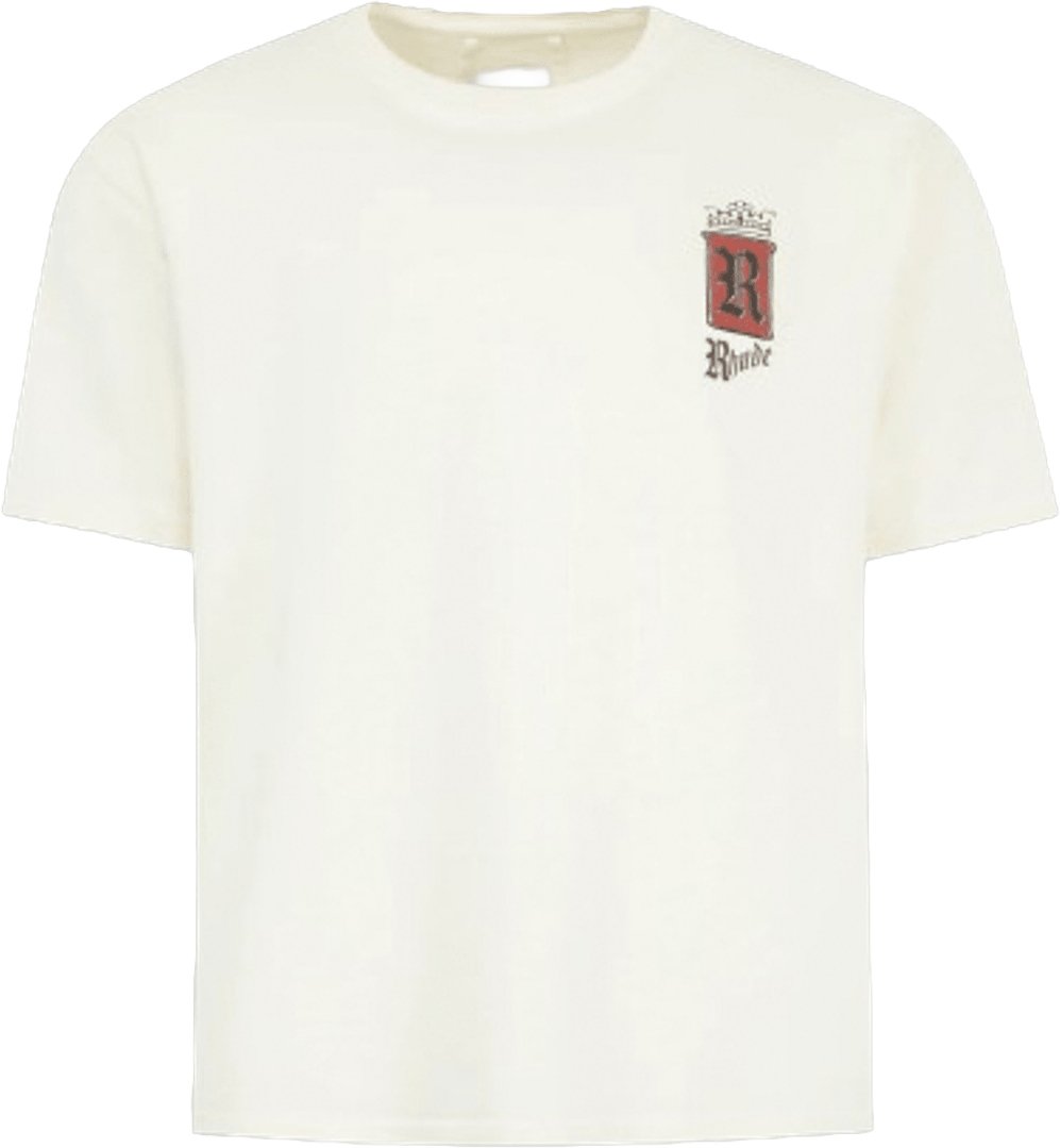 Rhude RHUDE FUMAR 91 T-SHIRT VINTAGE WIT / ZWART / ROOD Wit