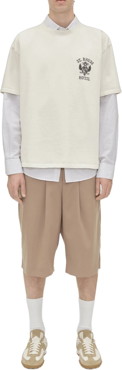 Rhude T-shirt met print van het St. Rhude-zeehondje Wit