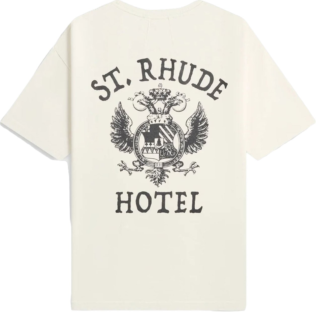 Rhude T-shirt met print van het St. Rhude-zeehondje Wit