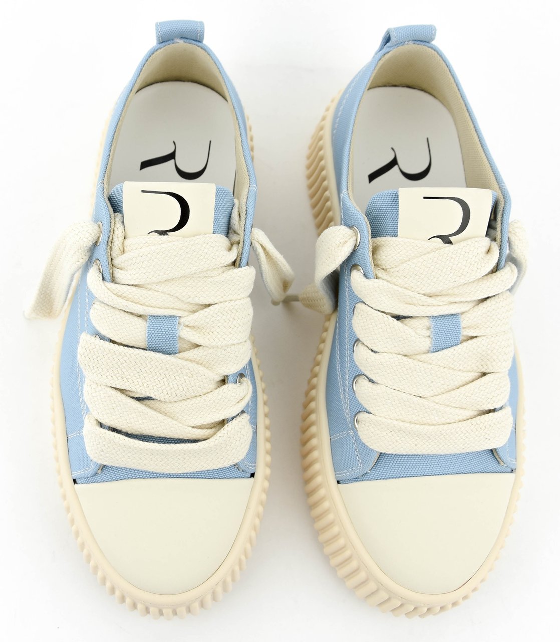 RHUN Treble Sneaker Sky Blue Canvas Blauw