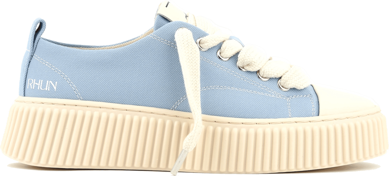 RHUN Treble Sneaker Sky Blue Canvas Blauw