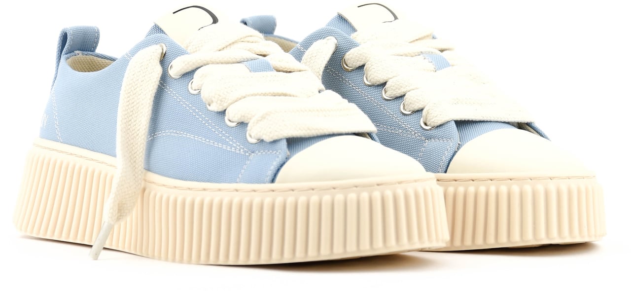 RHUN Treble Sneaker Sky Blue Canvas Blauw