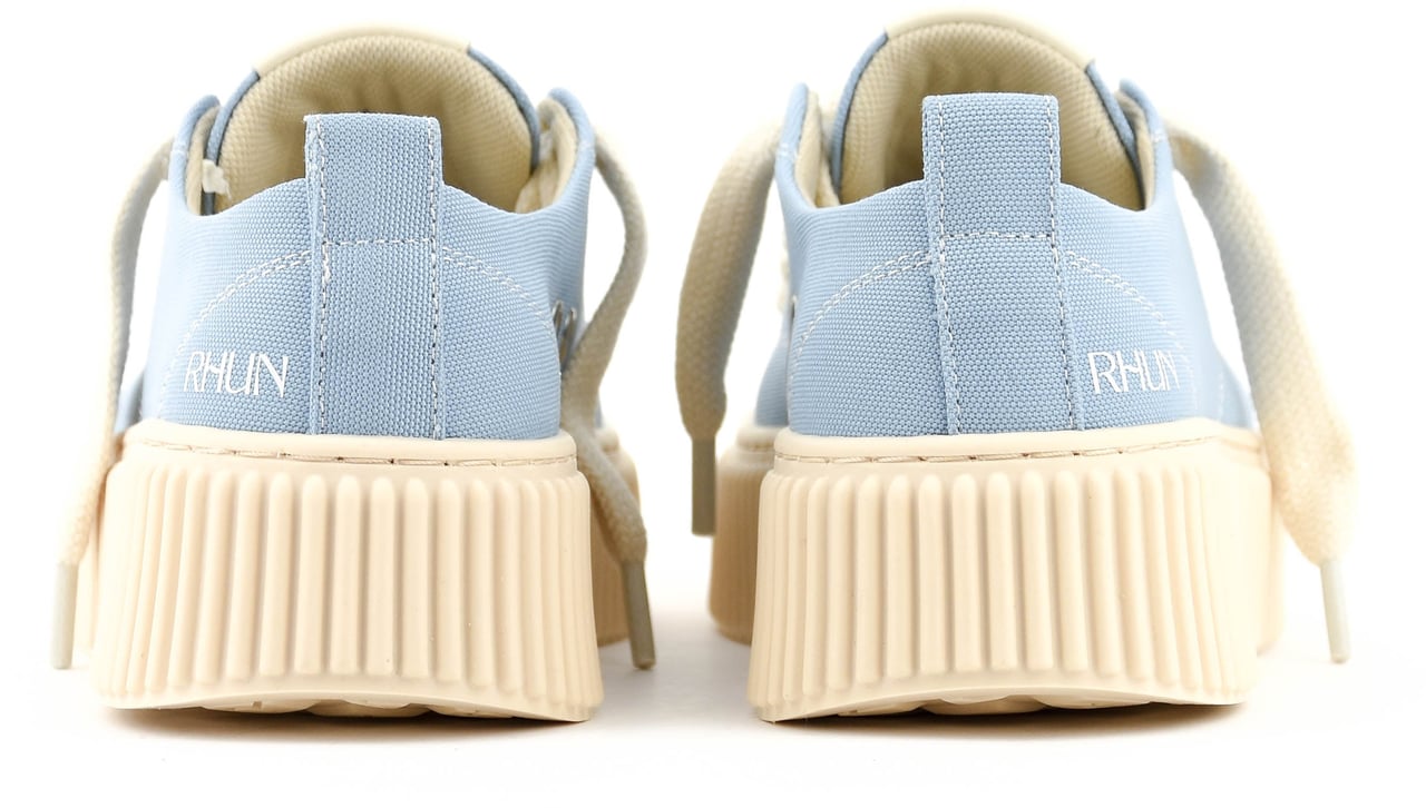 RHUN Treble Sneaker Sky Blue Canvas Blauw