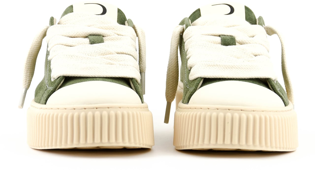 RHUN Treble Sneaker Green Suede Groen