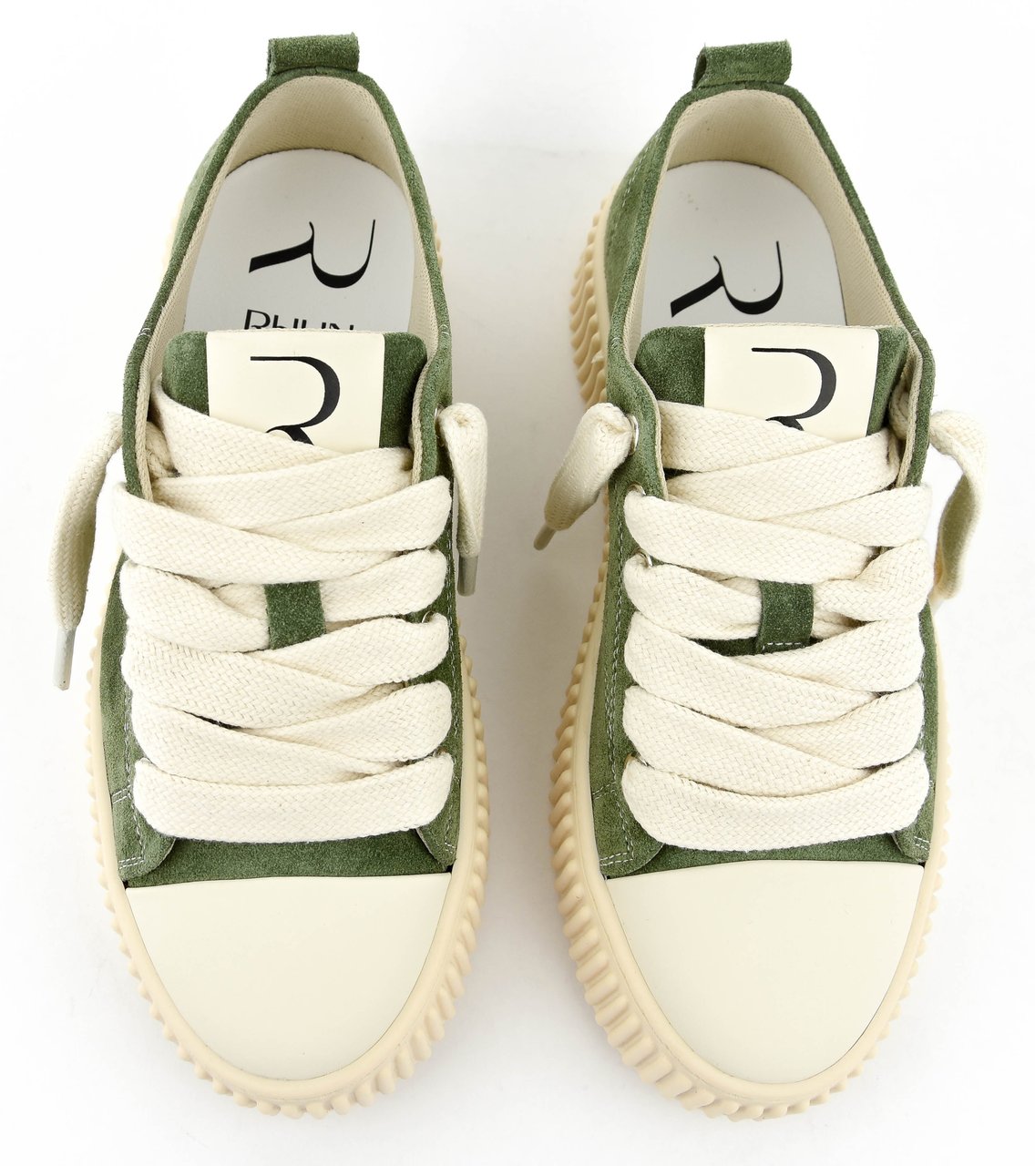 RHUN Treble Sneaker Green Suede Groen