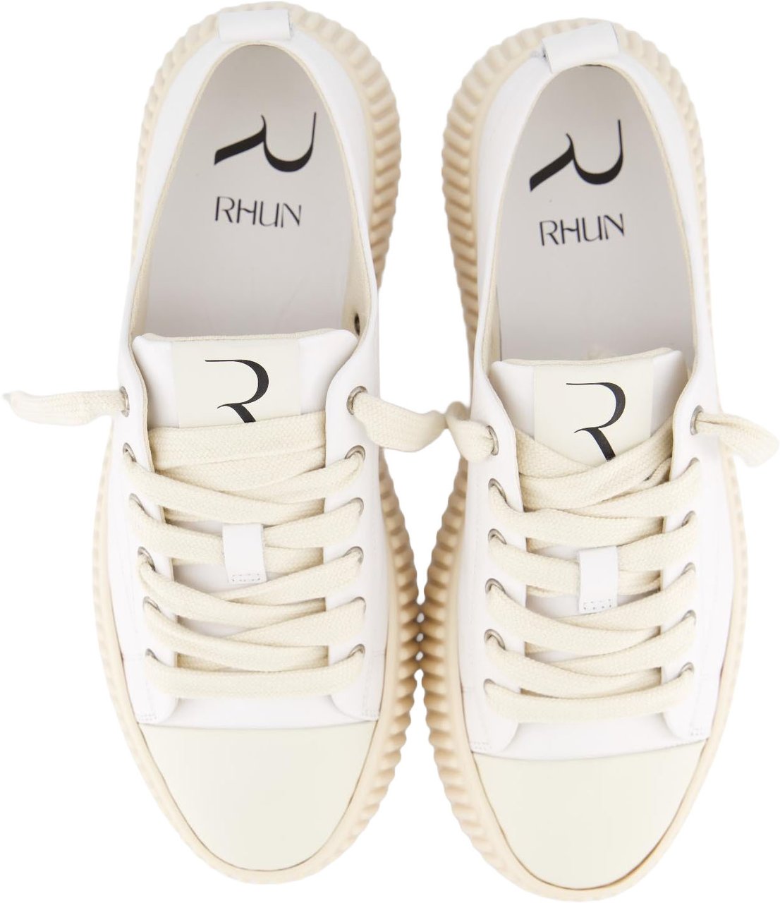 RHUN Dames Treble 2020 Leather White sneakers Wit