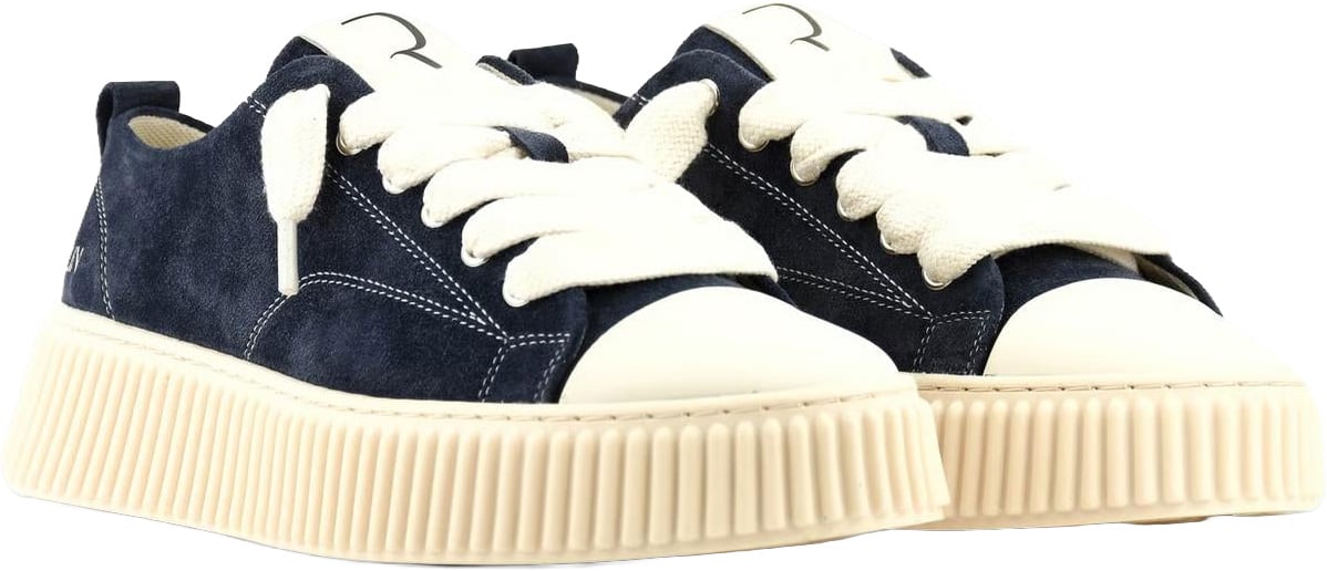 RHUN Heren Treble 2020 Suede Navy Blue sneakers Blauw