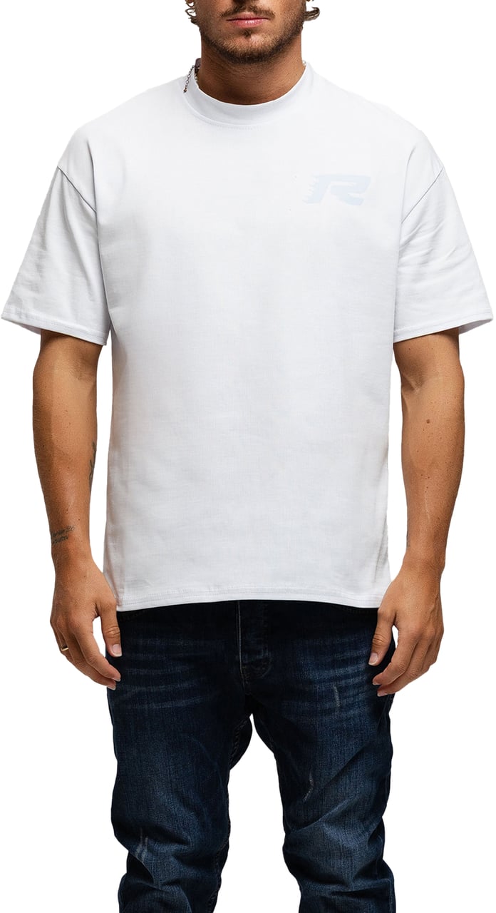 Richesse PARIS T-SHIRT WHITE BLUE Wit