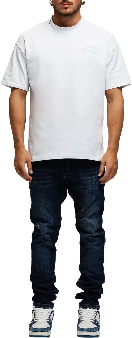 Richesse PARIS T-SHIRT WHITE BLUE Wit