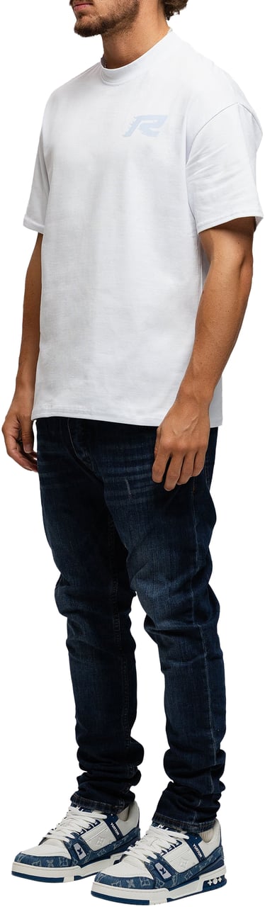 Richesse PARIS T-SHIRT WHITE BLUE Wit