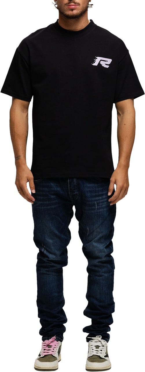 Richesse PARIS T-SHIRT BLACK PINK Roze