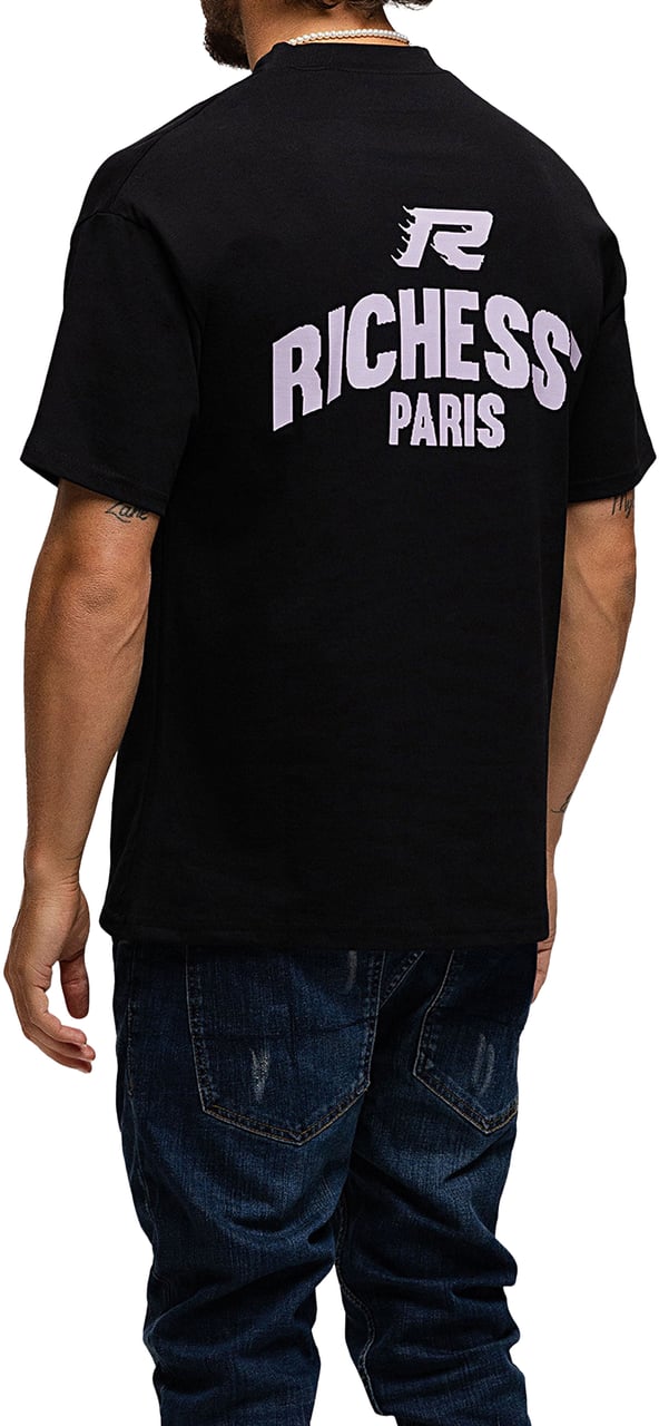 Richesse PARIS T-SHIRT BLACK PINK Roze