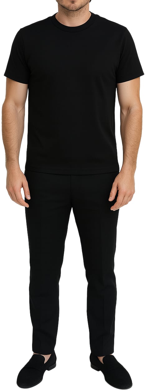 Richesse CLASSIC COTTON T-SHIRT BLACK Zwart