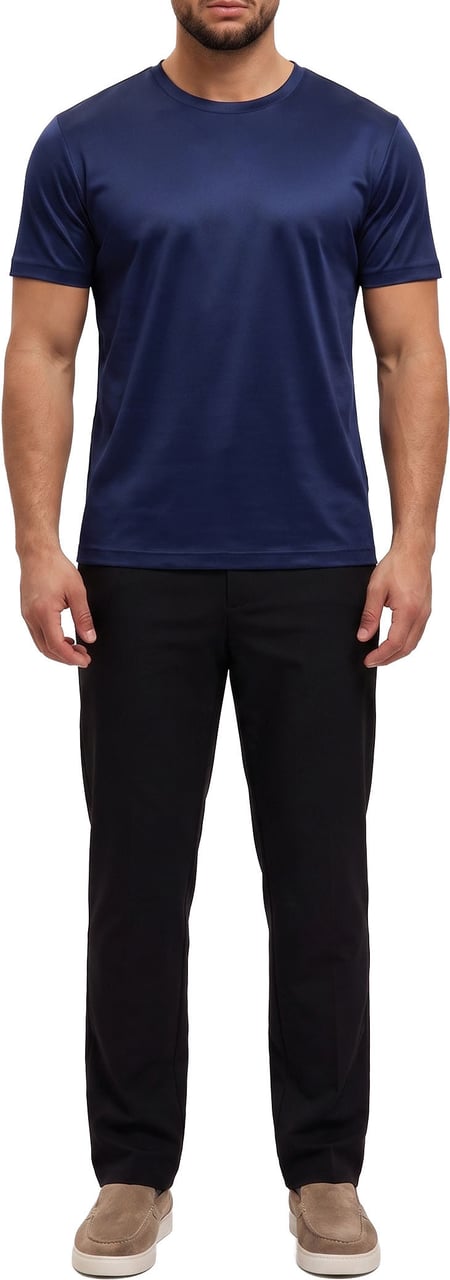 Richesse SHINY ESSENTIAL SHIRT NAVY BLUE Divers
