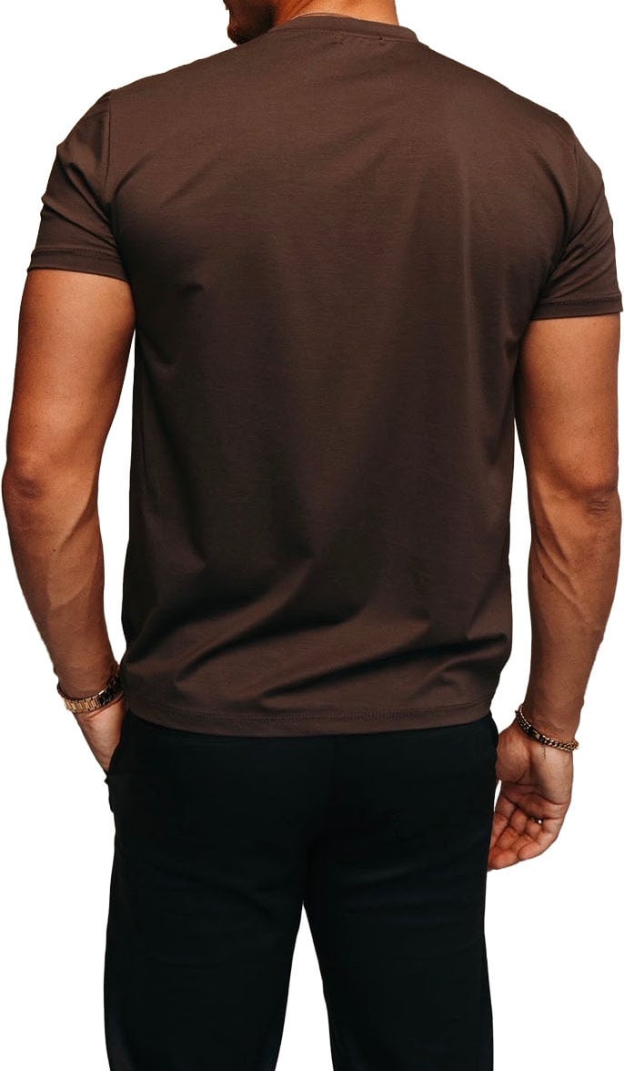 Richesse SHINY ESSENTIAL SHIRT DEEP BROWN Divers