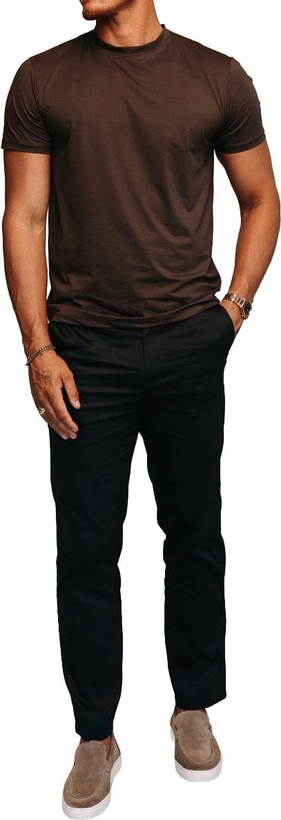 Richesse SHINY ESSENTIAL SHIRT DEEP BROWN Divers