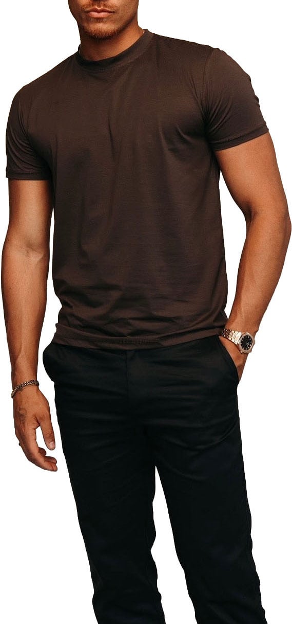 Richesse SHINY ESSENTIAL SHIRT DEEP BROWN Divers