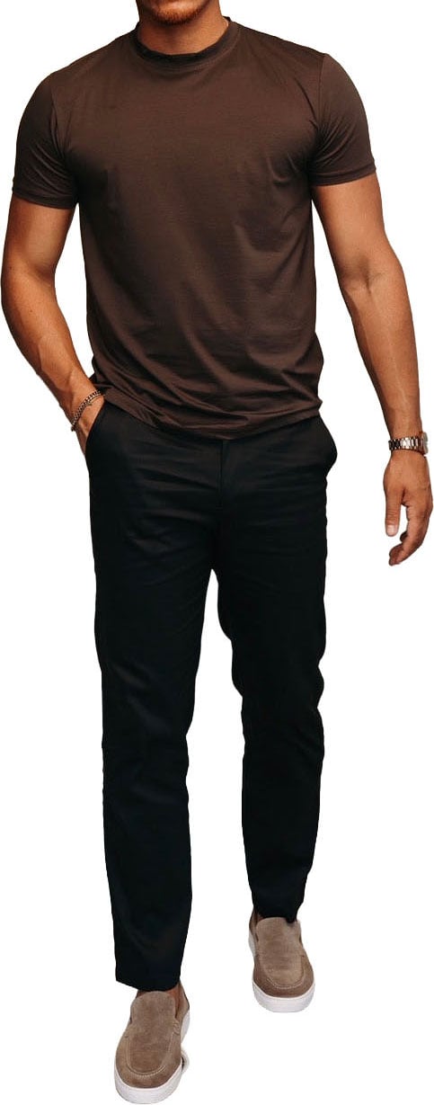 Richesse SHINY ESSENTIAL SHIRT DEEP BROWN Divers