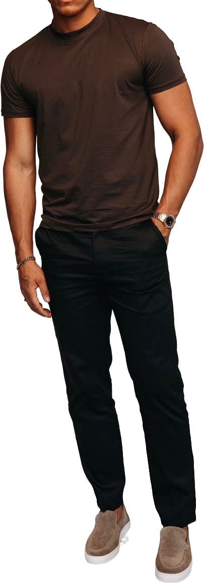 Richesse SHINY ESSENTIAL SHIRT DEEP BROWN Divers
