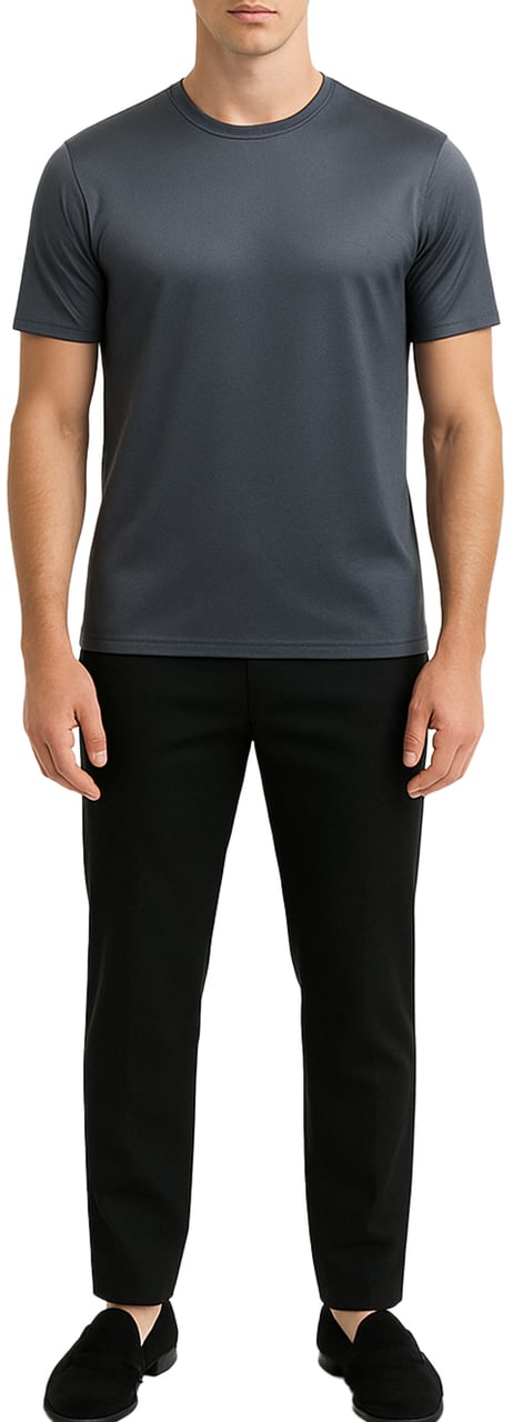 Richesse SHINY ESSENTIAL SHIRT GREY Grijs