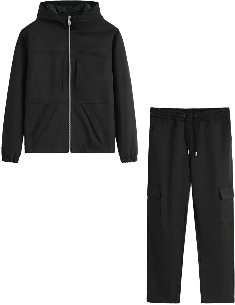 Richesse Essential Tech Tracksuit Black Zwart