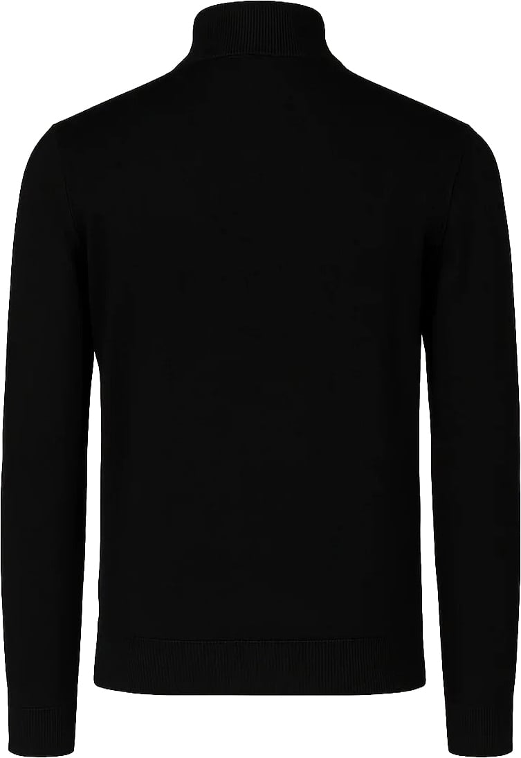 Richesse Knitted Zipper Black Zwart