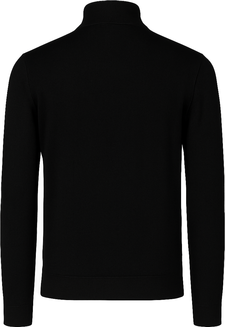 Richesse Knitted Zipper Black Zwart