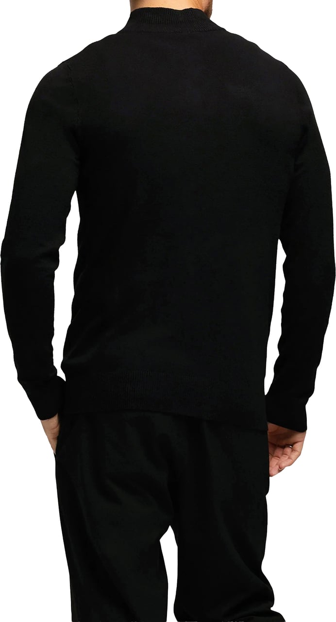 Richesse Knitted Zipper Black Zwart