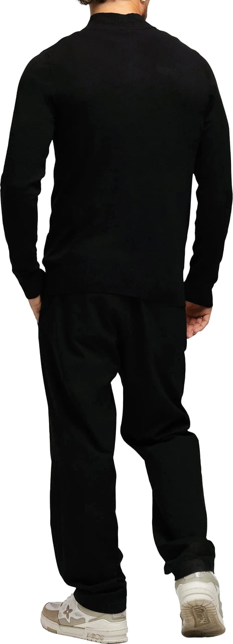 Richesse Knitted Zipper Black Zwart