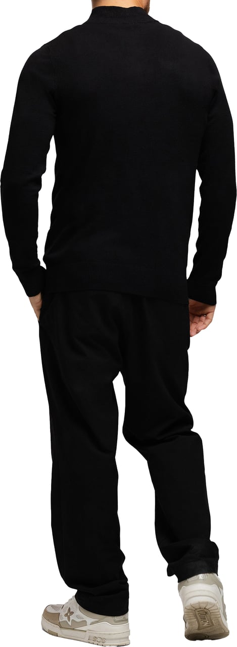 Richesse Knitted Zipper Black Zwart