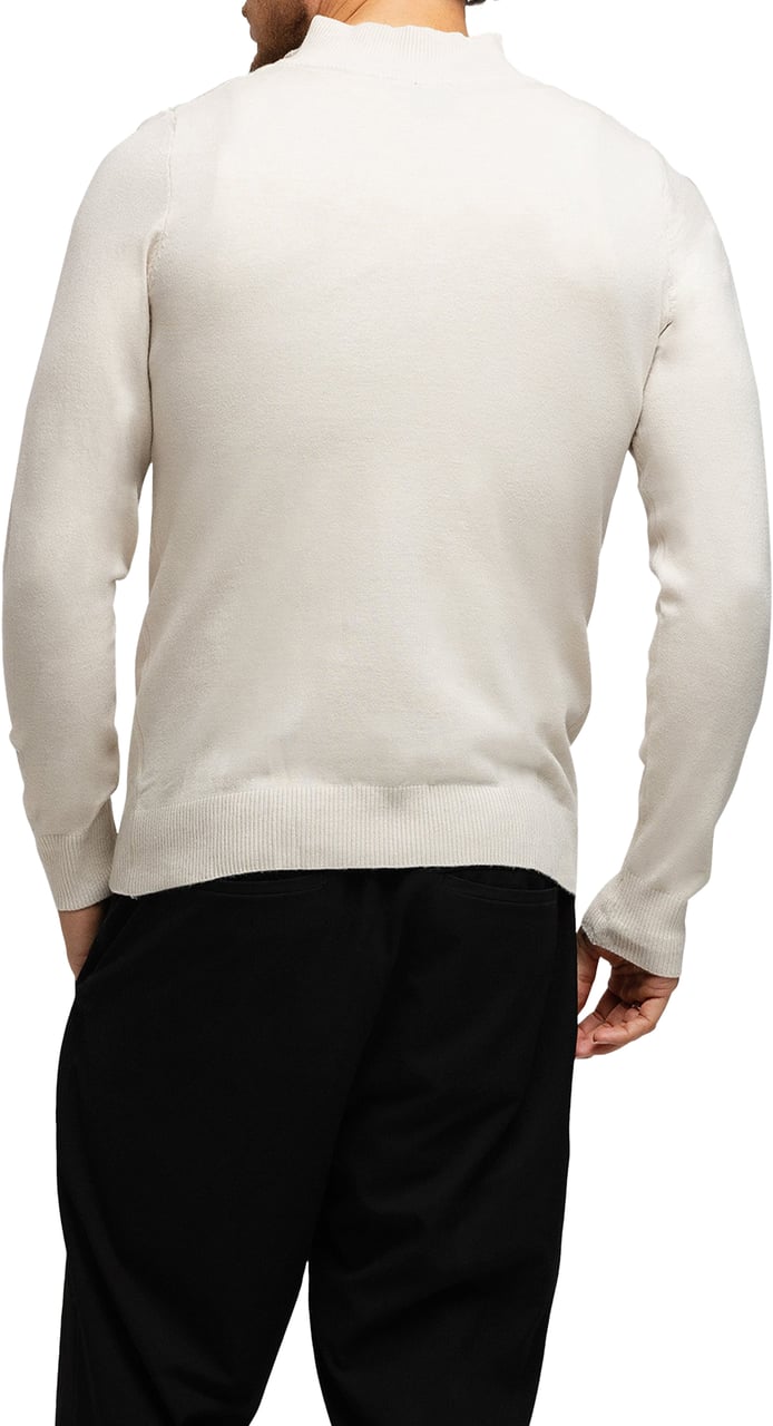 Richesse Knitted Zipper Soft Sand Beige