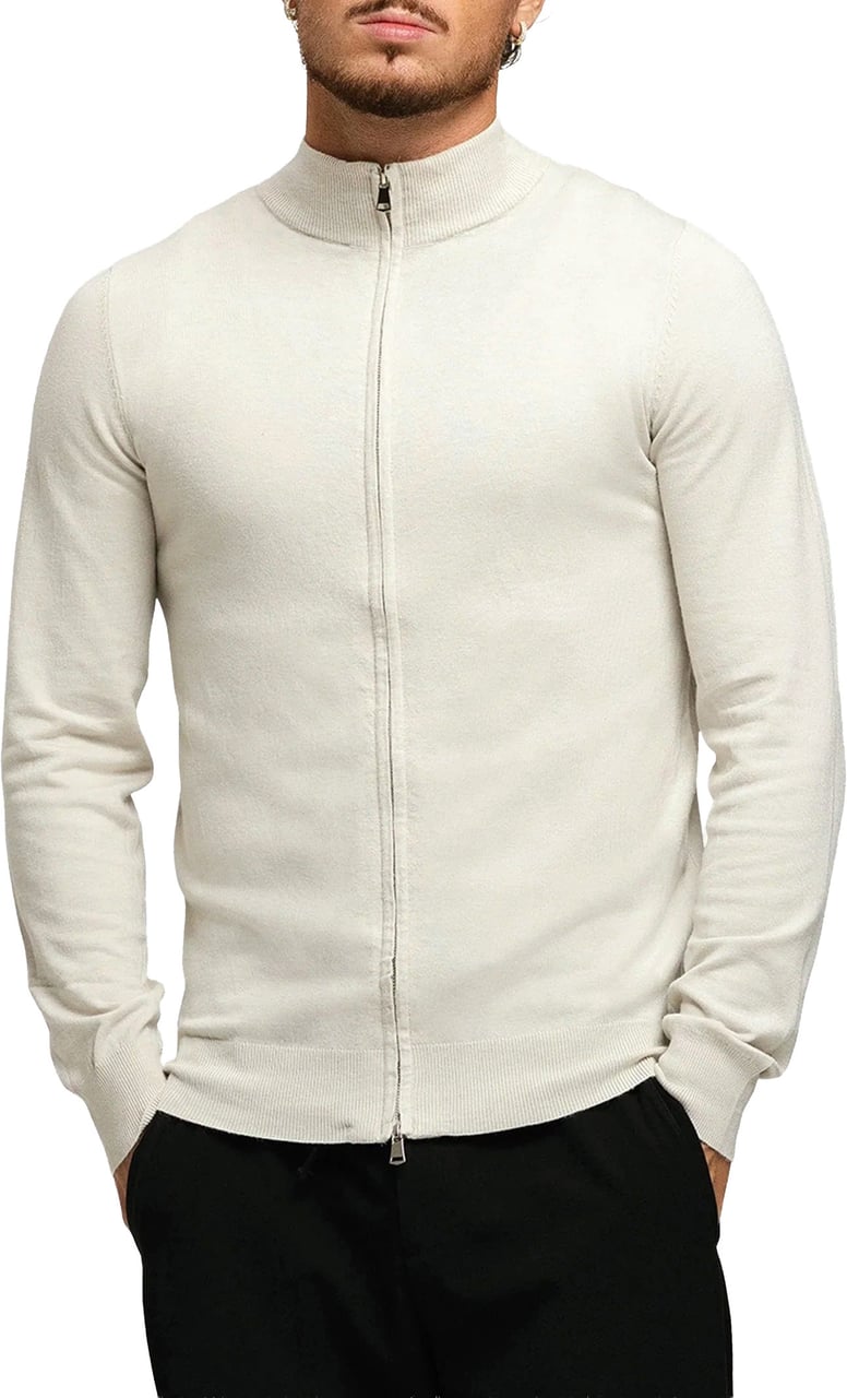 Richesse KNITTED ZIPPER VEST SOFT SAND Divers