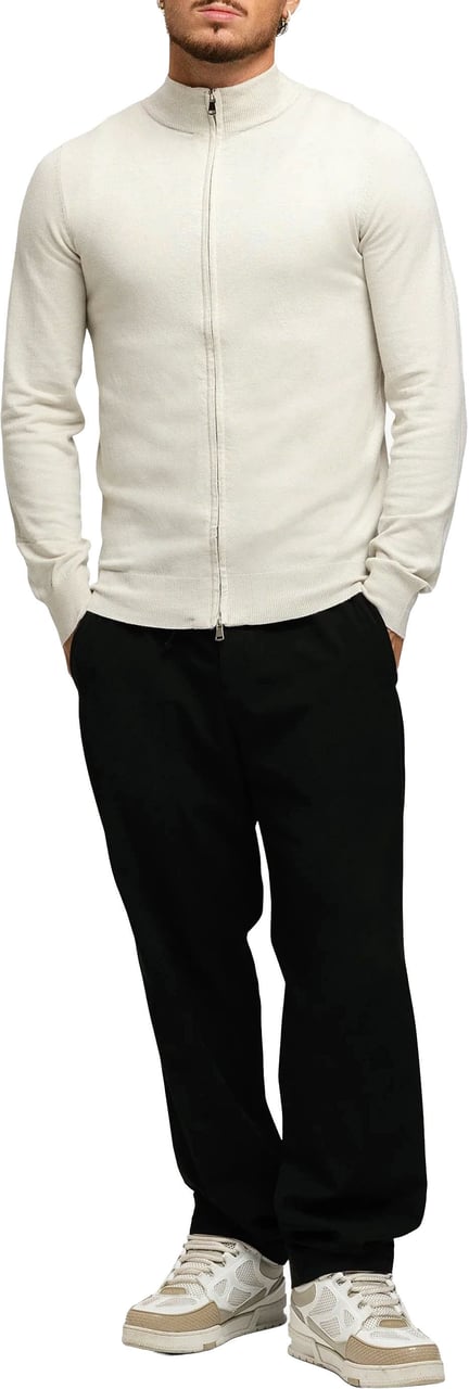 Richesse KNITTED ZIPPER VEST SOFT SAND Divers