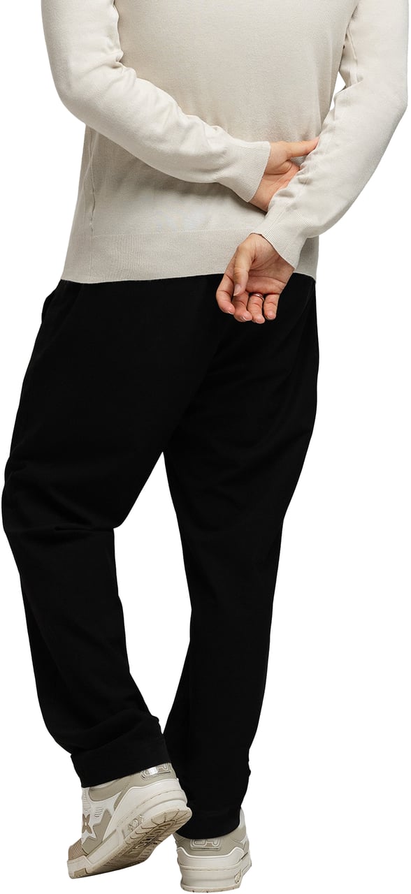 Richesse ESSENTIAL PANTS STRAIGHT BLACK Zwart