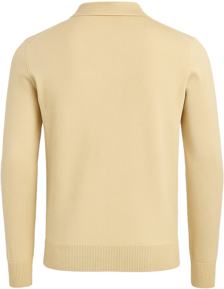 Richesse KNITTED LONGSLEEVE POLO BEIGE Beige