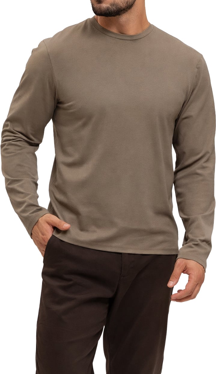Richesse SHINY ESSENTIAL LONGSLEEVE DARK SAND Beige