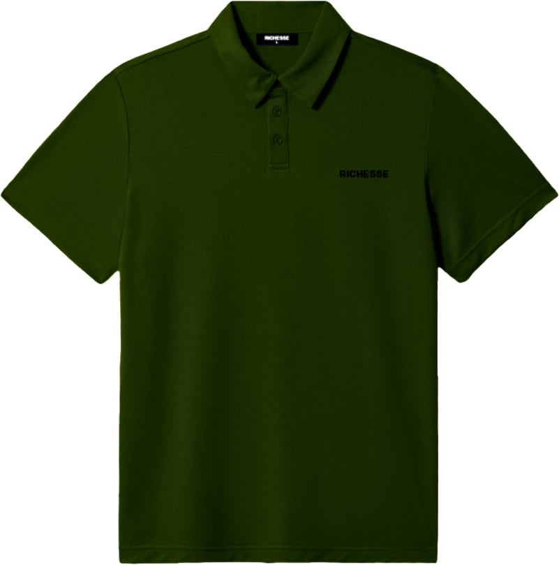 Richesse CREW POLO OLIVE Groen