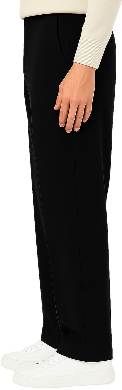Richesse ESSENTIALS PANTS BLACK Zwart