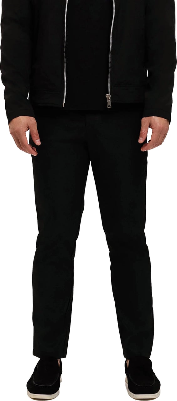 Richesse ESSENTIALS SMARTS PANTS BLACK Zwart