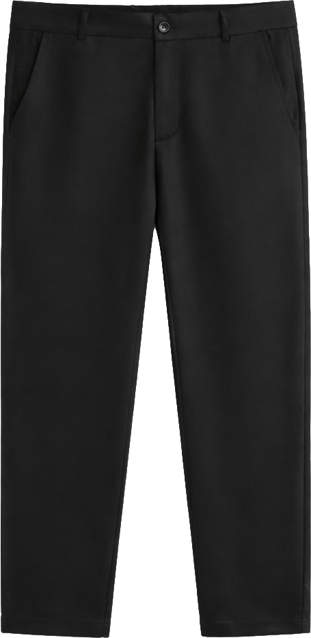 Richesse CORE STRAIGHT PANTS BLACK Zwart