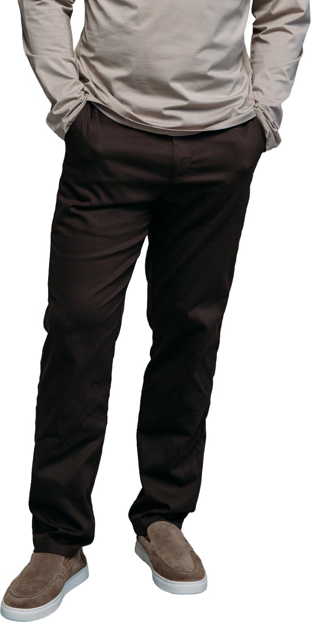 Richesse CORE STRAIGHT PANTS BROWN Bruin
