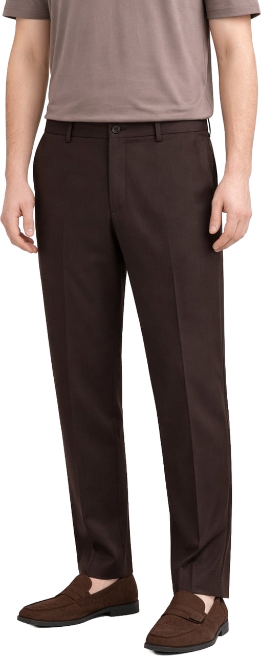 Richesse CORE STRAIGHT PANTS BROWN Bruin