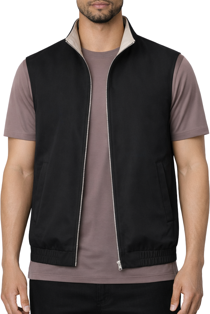 Richesse CORE BODYWARMER BLACK Zwart